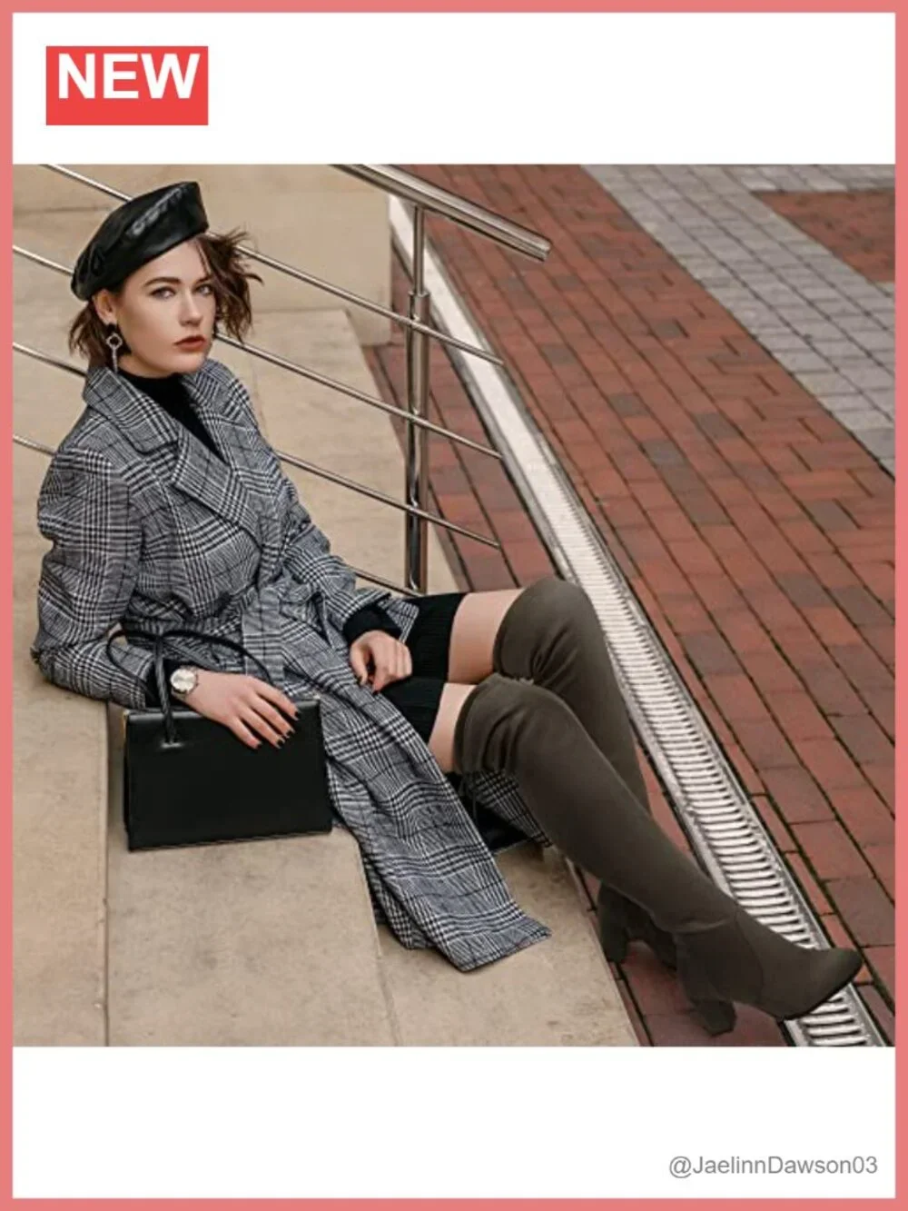 Thigh High Over The Knee Faux Fur Block Heel Boots